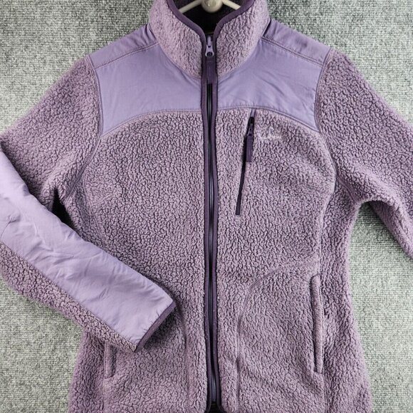 LL Bean Mountain Pro Polartec Fleece Jacket Purple XS Petite Gorpcore 515688 - Picture 1 of 16